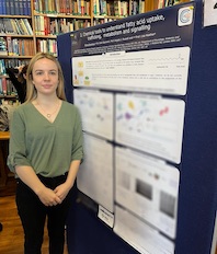 Ríona Devereux and her Poster
